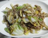 冷蔵庫整理に！挽き肉野菜あんかけ♪作り方7写真