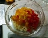 レンジでチン♫じゃがいも＆パプリカトマト作り方1写真
