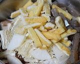 糖質オフ野菜ほうりこめ汁on the豆腐作り方5写真
