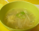 もやしで定食②♪もやしと卵のスープ♪作り方8写真