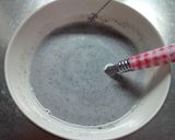 香港スイーツ風♪黒胡麻ホットミルクお汁粉作り方5写真