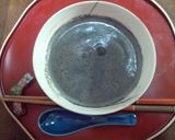 香港スイーツ風♪黒胡麻ホットミルクお汁粉作り方6写真