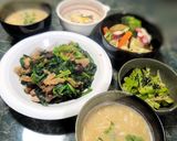 ほうれん草と豚肉の炒め物作り方5写真