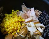 ベーコンとコーンのガーリックバターごはん作り方4写真