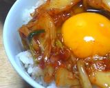 ｷﾑﾁとごま油のTKG*時短*簡単作り方3写真