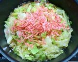 *キャベツ&桜エビの煮浸し*作り方2写真