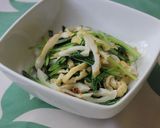 ☆水菜とちくわと油揚げのおひたし☆作り方5写真