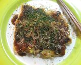 お餅リメイク♬ もちチーズお好み焼き作り方4写真