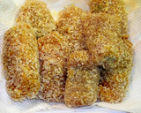 お弁当にも♡ささみと明太子のくるくる揚げ作り方6写真