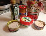 カニクリームパスタ作り方1写真