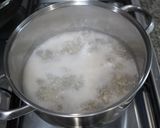 挽き肉とクレソンの春雨スープ作り方3写真