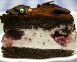 2人用♡ココアとピンクムースのケーキ作り方26写真