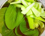 青梗菜とひき肉のホットミルク煮♬中華風☆作り方1写真