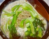 青梗菜とひき肉のホットミルク煮♬中華風☆作り方8写真