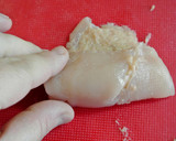 お弁当に♡ささみと明太子のくるくる焼き作り方6写真