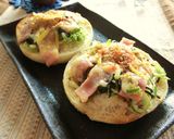 ベーコン・葱・海苔トースト　柚子風味作り方5写真