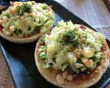 マスタード×とんかつソース×葱のトースト作り方6写真