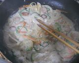 牛乳でクリームパスタ♪作り方2写真