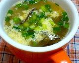 レンジで簡単！とろとろ卵のお夜食雑炊♡作り方3写真