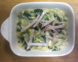 朝楽々、ほうれん草のキッシュ風～糖質制限作り方3写真