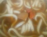 ずぼら？レトルトカレーで鍋カレーうどん作り方6写真