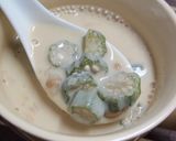 簡単♪納豆とオクラのホットミルクスープ作り方3写真