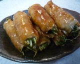 ☼水菜の豚もも巻き♪甘辛しょうゆ味作り方5写真