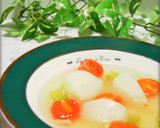 蕪とトマトのほっこり♥スープ作り方5写真