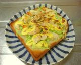 うま~っ!!鶏ハムキャベツトースト♪作り方3写真