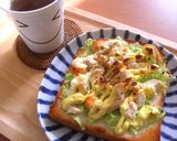 うま~っ!!鶏ハムキャベツトースト♪作り方4写真