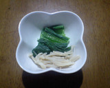 小松菜とえのきのエビあんかけ作り方1写真