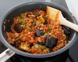 【なすのミートグラタン】トマト缶で☆具だくさん♪作り方5写真