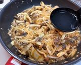 サバ缶としめじの和風パスタ作り方6写真