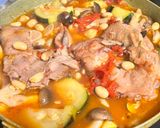 肉料理♡鶏もも肉とズッキーニの赤ワイン煮作り方4写真