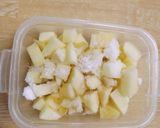 りんごとクリームチーズのパン作り方1写真