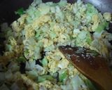 そぼろとキャベツの和風炒飯作り方3写真