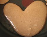 ハートのココアパンケーキ作り方4写真