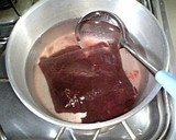 お正月の残った甘味を添えて焼き餅のお汁粉作り方1写真
