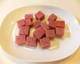 ＊赤身のマグロで和風サイコロステーキ＊作り方1写真