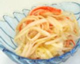 カニ缶消費♪大根とカニのポン酢和え作り方4写真