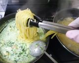 ☆エビ入りホウレン草のクリームパスタ☆作り方24写真