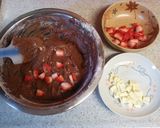 苺&ホワイトチョコ☆ココアチーズマフィン作り方5写真