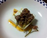 簡単なおつまみ！肉そぼろのピリ辛湯豆腐作り方3写真