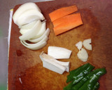 お手軽簡単中華☆鶏と野菜の甘辛味噌炒め作り方1写真