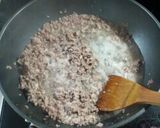 節約!!ガッツリ!!特売挽き肉でミンチ丼作り方1写真
