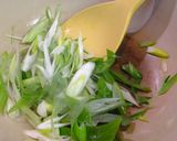 ネギの和風ホットミルクリゾット。作り方1写真