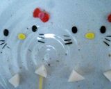 簡単！キャラ弁当☆カニかまキティちゃん☆作り方4写真