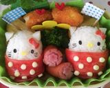 簡単！キャラ弁当☆カニかまキティちゃん☆作り方6写真