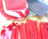 °＊*豚肉で青椒肉絲*＊°作り方1写真
