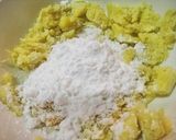 さつま芋団子のホットミルクぜんざい作り方1写真
